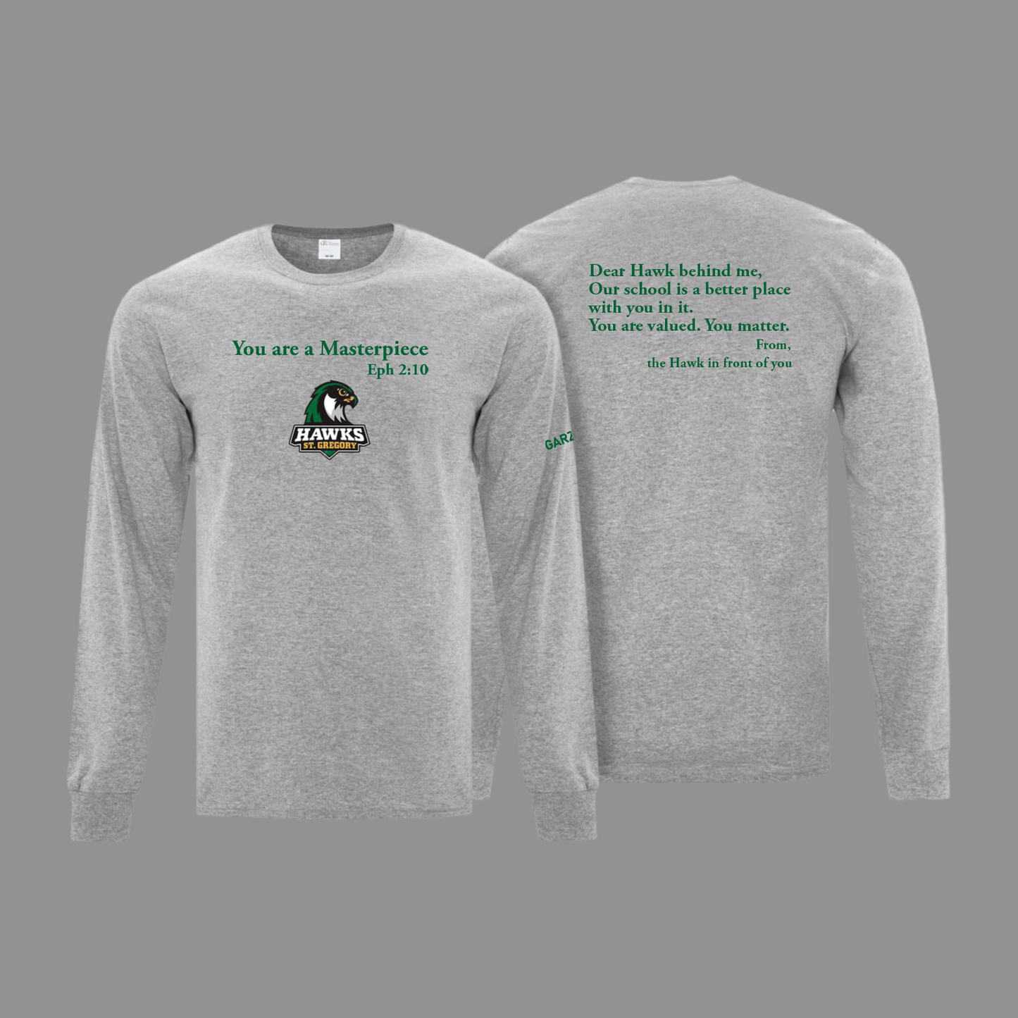 ADULT Long Sleeve - Available in five colours